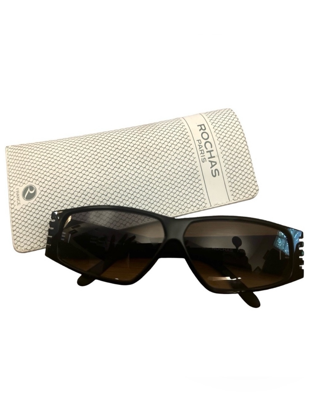 1980’s ROCHAS PARIS Angular Futuristic Sunglasses, Mod 4300, Made in France